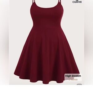 Elegant Burgundy Dress